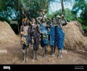 most dangerous african mursi people tribe ethiopia africa 2c2m8ny.jpg from pope hotn village ki khat