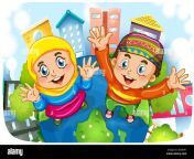 muslim sister and brother cartoon character illustration 2ek0fa1.jpg from muslim desi anderson sister brother sex