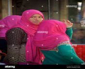 women from the predominantly muslim kargil area of ladakh wearing pink headscarves kargil jammu and kashmir india 2dgd72m.jpg from hd indian kashmiri muslim aunty s