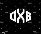 oxb letter logo design with polygon shape oxb polygon and cube shape logo design oxb hexagon vector logo template white and black colors oxb monogr 2rhc5d0.jpg from oxb dark