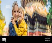 enjoying vacation in china mom and son in forbidden city travel to china with kids concept visa free transit 72 hours 144 hours in china banner rxkfb0.jpg from www xxx china mom son