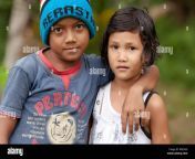 bukit lawang indonesia july 12 2010 little brother and sister are posing outside near the bukit lawang village sumatra indonesia r0e5gg.jpg from bukit merah约炮伴游whatsapp： 601128624385学生兼职小妹 oqp