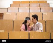 students kissing in empty classroom a75e7x.jpg from mouth kisses the class