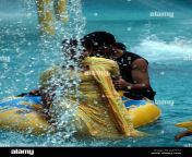 clothed couple frolicking in pool veega land amusement park kochi aa7tg7.jpg from kerala water theme park hot videos