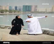 arab husband and wife walking along water ajc1bh.jpg from wife arab