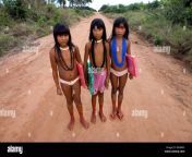 children of the xingu indian go to school built in the village by beh8m3.jpg from naked xingu in tribal nude young woman puss