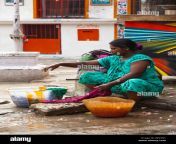 an indian woman hand washing clothes on the street chennai tamil nadu bf23nt.jpg from aunty clath washing