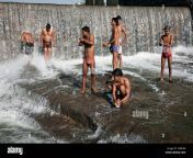 indian men making the ritual ablutions in the sacred waters of the cf89hw.jpg from desi men bath