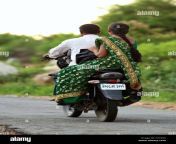 indian couple traveling on a motorbike andhra pradesh south india cx1dxx.jpg from andhra couple in public park sexmp4