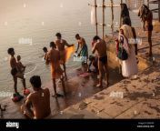 indian men bathing in the ganges river varanasi india d3wcxp.jpg from view full screen desi bathing in naked mp4