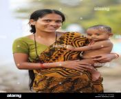 indian mother holding her baby son andhra pradesh south india d0hj8j.jpg from indian mom son
