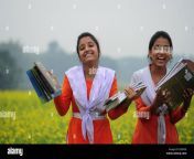 bangladeshi village girls are going to school in the muster field ed993e.jpg from bangla school 5th class xxx video download urdu language