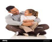 happy daughter sitting on fathers lap isolated on white background edd99p.jpg from desi father daughter sex his com