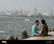 couple of lovers on marine drive mumbai india fj1rba.jpg from desi mumbai couple m