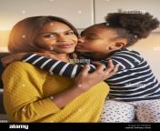 portrait of beautiful black family mom and daughter kissing and love ftdr0k.jpg from mom kisses daughter