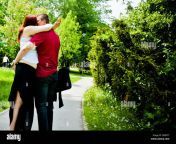 couple of lovers passionately kissing in the park gdr5f7.jpg from lovers smooching in park