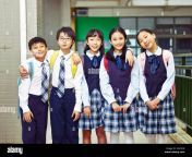 portrait of a group of happy and smiling elementary school students hxc2hr.jpg from koria school gi