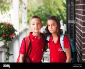 portrait of twin brother and sister on first day of new school year h3nt3g.jpg from 10 school video sister brother sex