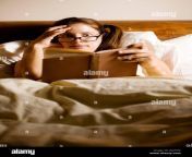 woman female bed night nighttime sleep sleeping spectacles glasses j6ah7r.jpg from sleep surprise