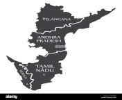telangana andhra pradesh tamil nadu kerala map illustration of indian jc82ea.jpg from kerala aandra ta