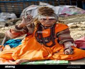 sadhvi a female sadhu giving blessing at kumbh mela allahabad 2013 ktdk6r.jpg from madhumila nudeaya and sadhu woman an