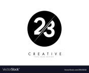 23 2 3 number logo design with a creative cut vector 29545818.jpg from 2 23 jpg