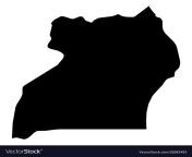 uganda solid black silhouette map of country vector 21693493.jpg from black uganda