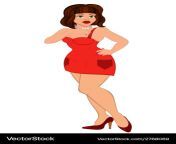 cartoon sexy woman in mini red dress vector 2768069.jpg from sexy xxx cartoon fight