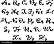hand drawn lettering font alphabet vector 25524709.jpg from english bf ww