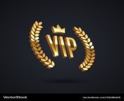 vip golden emblem with laurel wreath and crown vector 32088405.jpg from vip jpg