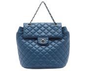 blue cloth chanel sac a dos backpacks.jpg from 930509 jpg