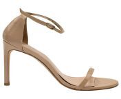 stuart weitzman nudist high heel sandals in beige patent leather.jpg from imgr nudist