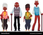 african american old men and woman vector 9959121.jpg from black men and old woman