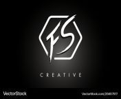 fs f s brushed letter logo design with creative vector 25657517.jpg from www f a s