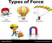 types force for children physics educational vector 38306462.jpg from force for