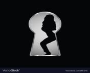 keyhole and a look at the girl through it four vector 19911542.jpg from keyhole and