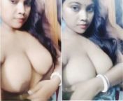 sexy boudi shows her big boobs.jpg from boudi showing her boobs and pussy on video call